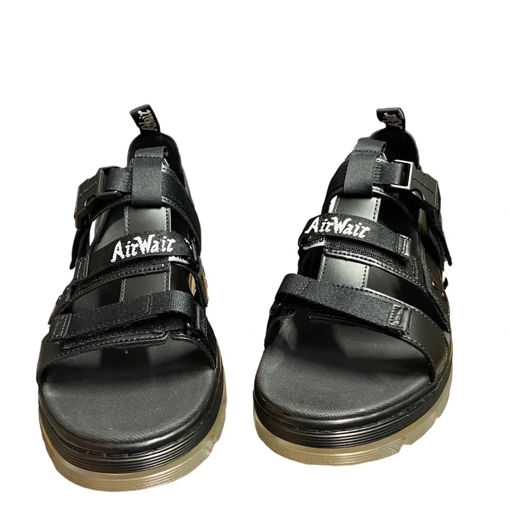 Dr. Martens Pearson Unisex Black Chunky Buckle Sandals NWT​ - Picture 2 of 11